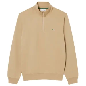Sudadera Lacoste con Cremallera Beige Hombre