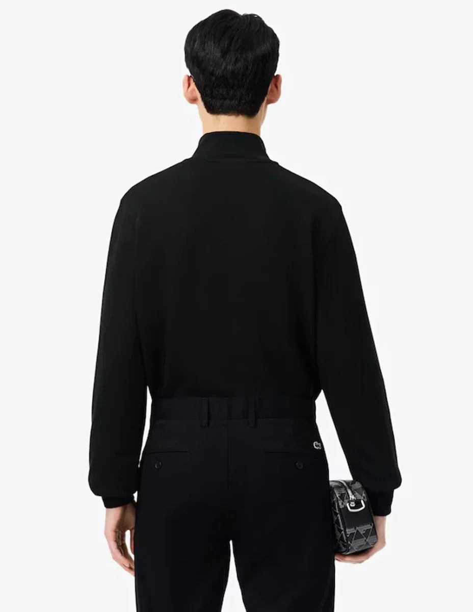 Sudadera Lacoste con Cremallera Negra Hombre - Imagen 7