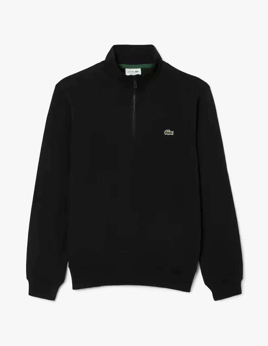 Sudadera Lacoste con Cremallera Negra Hombre - Imagen 2