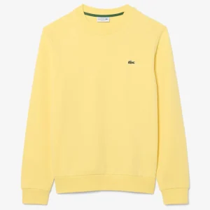 Sudadera Lacoste de Felpa con Logo Amarilla Hombre