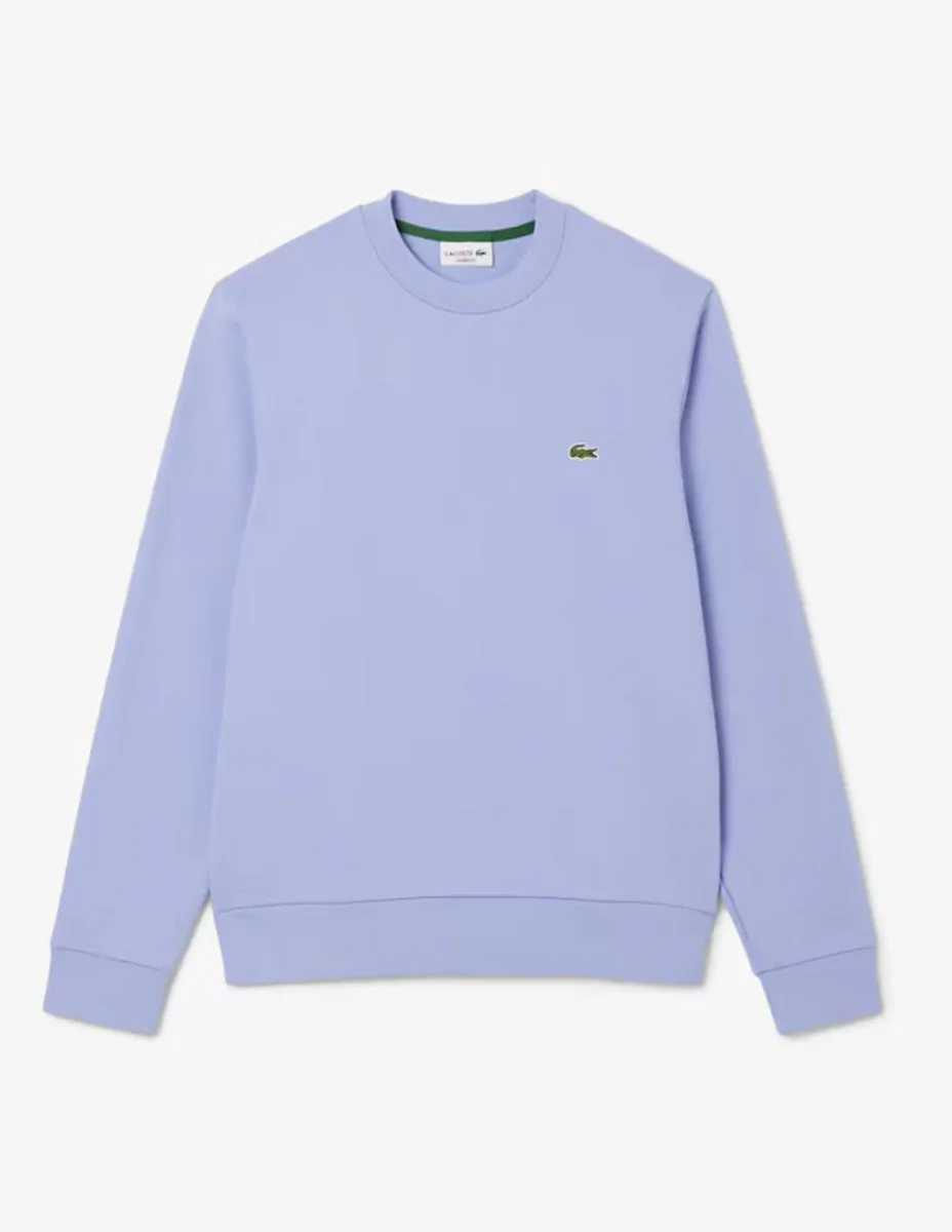 Sudadera Lacoste con Logo Morada Hombre