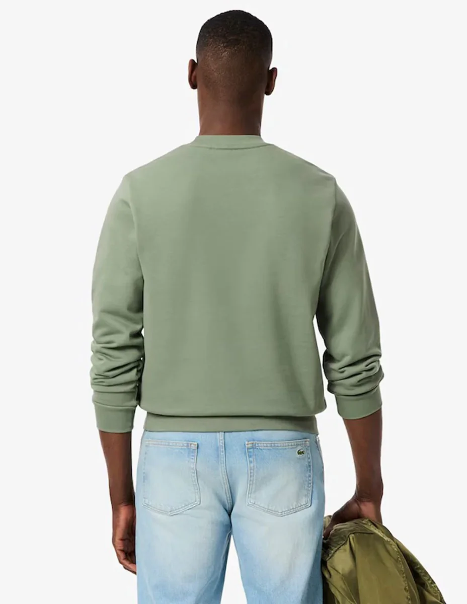 Sudadera Lacoste con Logo Verde Hombre - Imagen 6