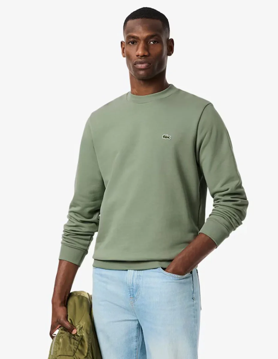 Sudadera Lacoste con Logo Verde Hombre - Imagen 4