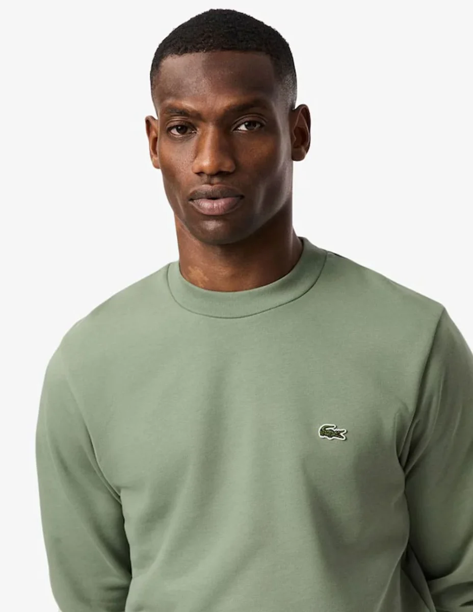 Sudadera Lacoste con Logo Verde Hombre - Imagen 5