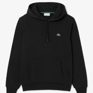Sudadera con Capucha Lacoste de Felpa con Logo Negra Hombre