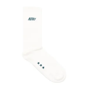 Calcetines Autry Logo Stars Blancos y Verdes Unisex