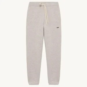 Pantalón Autry con Logo Bordado Gris Hombre