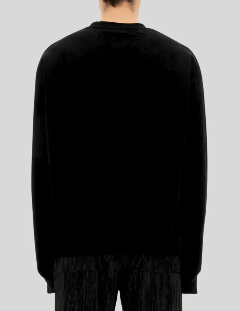 Sudadera Family First Heart Embroidered Logo Negra Hombre - Imagen 4