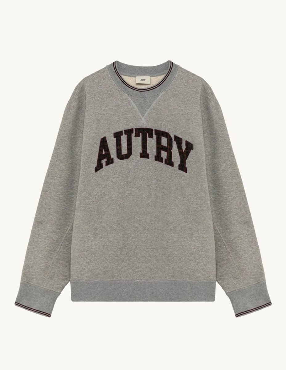 Sudadera Autry con Logo Gris Hombre