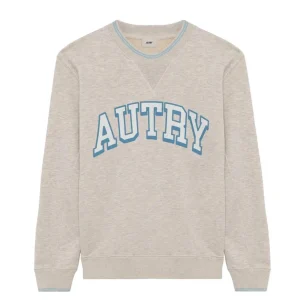 Sudadera Autry College Gris y Azul Mujer