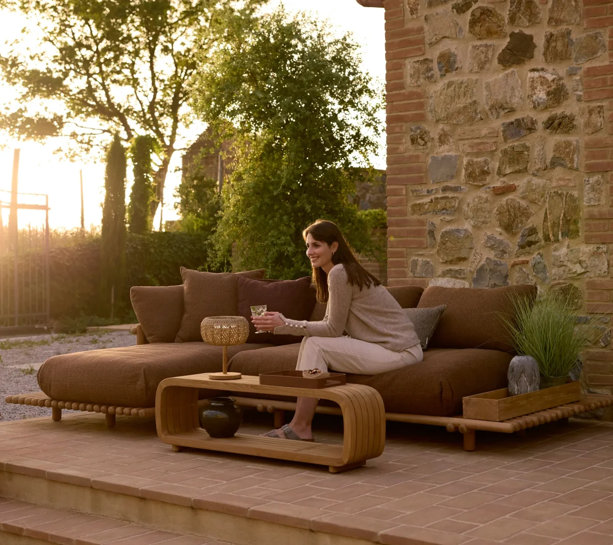 Sticks Platform, sofá con chaise longue - Imagen 5