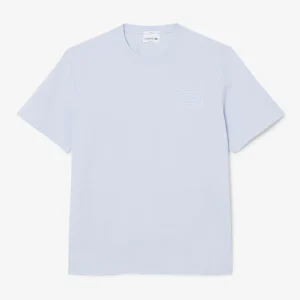 Camiseta Lacoste Embossed Branding Azul Unisex