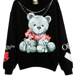 Sudadera MWM Teddy Negra Unisex
