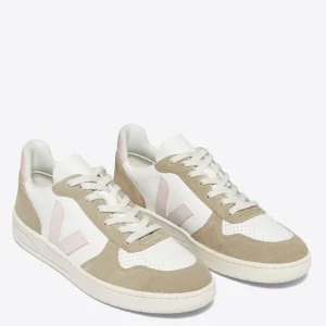 Veja V-10 Chromefree Leather Blancas y Marrones Mujer
