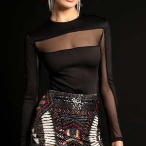 Top-Body Peace and Chaos Mercurial Negro Mujer