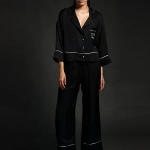 Pantalón Peace and Chaos Glossy Negro Mujer