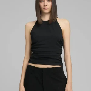 Camiseta Replay con Escote Negra Mujer