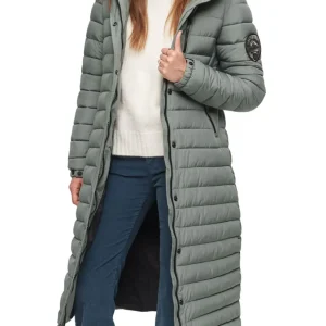 Plumas Superdry Fuji Longline Verde Claro Mujer