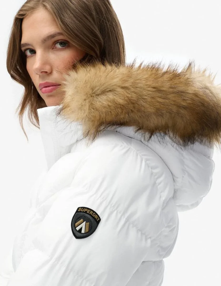 Plumas Superdry Fuji Blanco Mujer - Imagen 5
