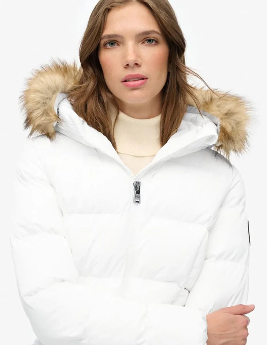 Plumas Superdry Fuji Blanco Mujer - Imagen 4