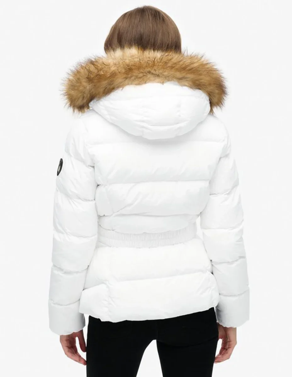 Plumas Superdry Fuji Blanco Mujer - Imagen 3