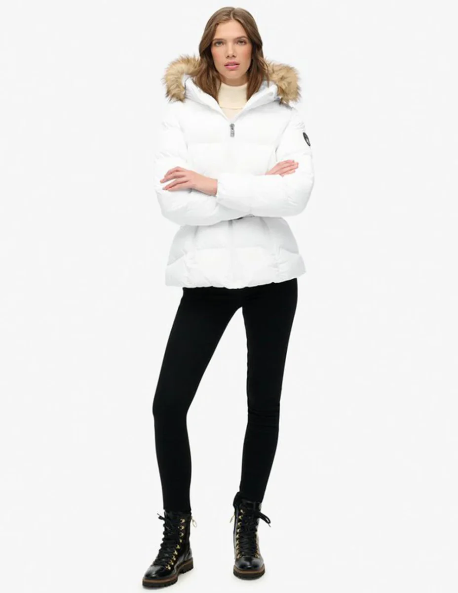 Plumas Superdry Fuji Blanco Mujer - Imagen 7