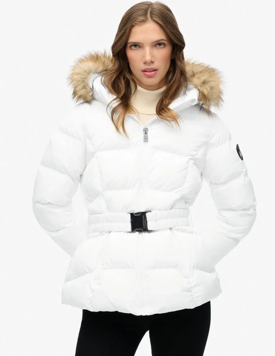 Plumas Superdry Fuji Blanco Mujer - Imagen 2