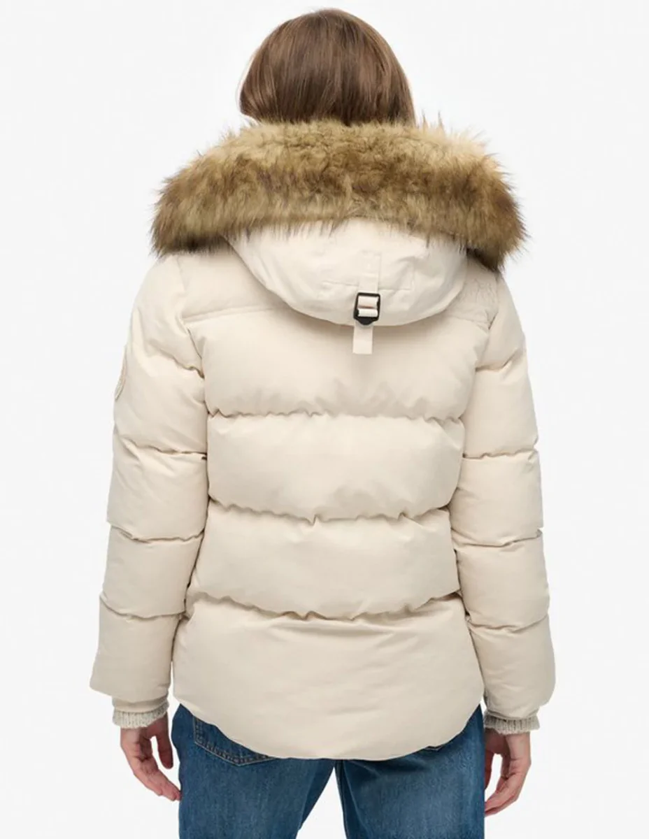 Plumas Superdry Everset Classic Beige Mujer - Imagen 6
