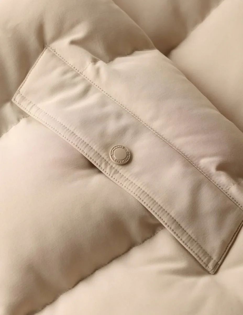 Plumas Superdry Everset Classic Beige Mujer - Imagen 9