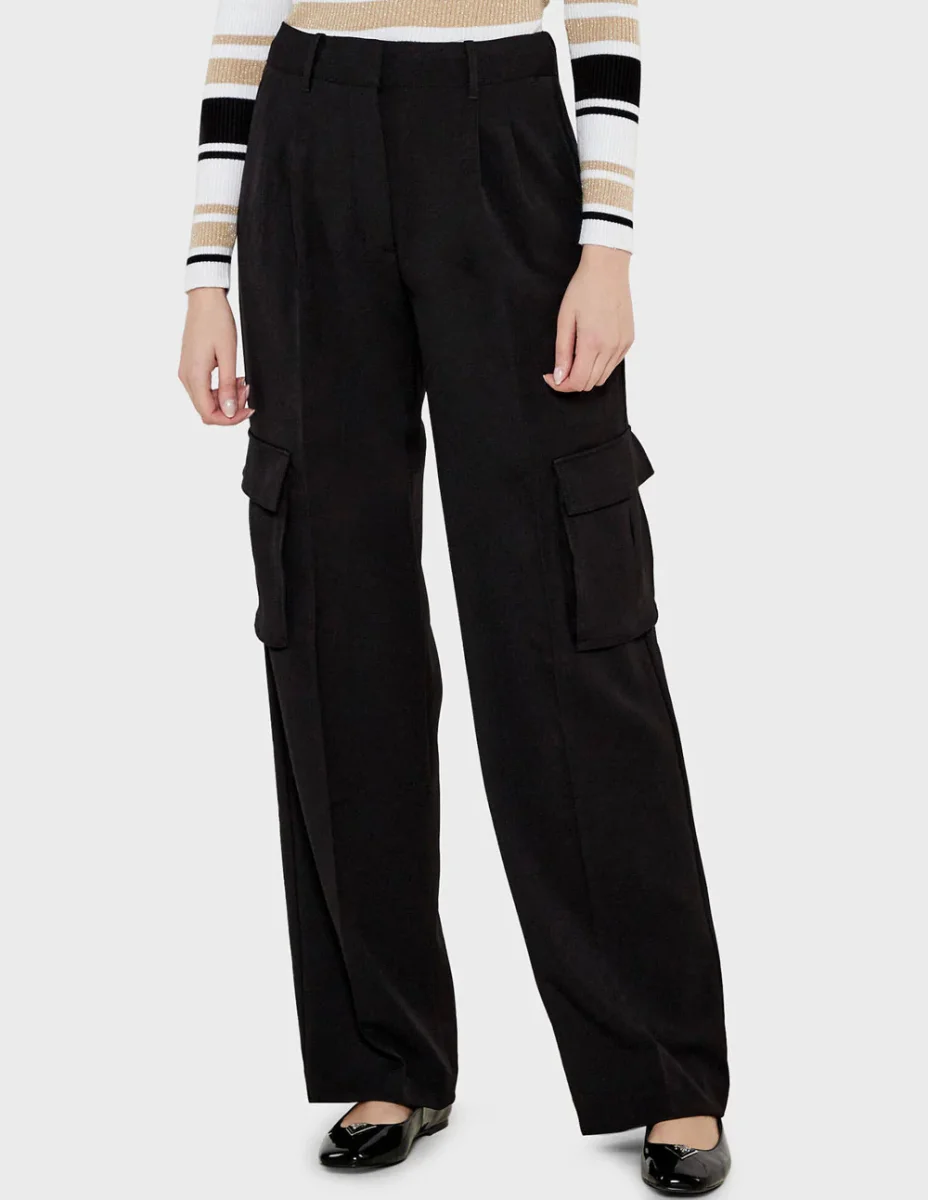 Pantalón Cargo GUESS Matea Negro Mujer - Imagen 2