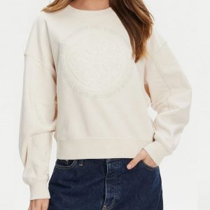 Sudadera GUESS Hotfix Beige Mujer