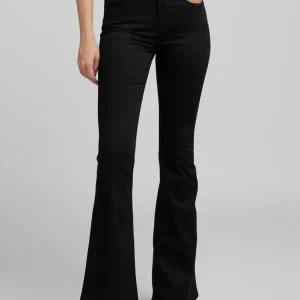 Pantalón Vaquero Replay Joella Acampanado Negro Mujer
