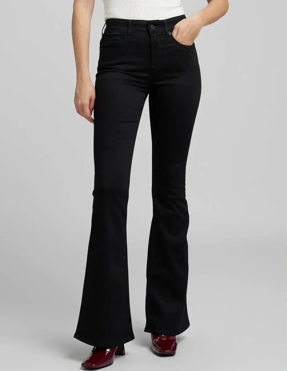 Pantalón Vaquero Replay Joella Acampanado Negro Mujer - Imagen 2