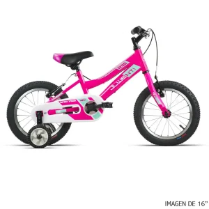 Bici 18″ Niña Rosa/Blanco